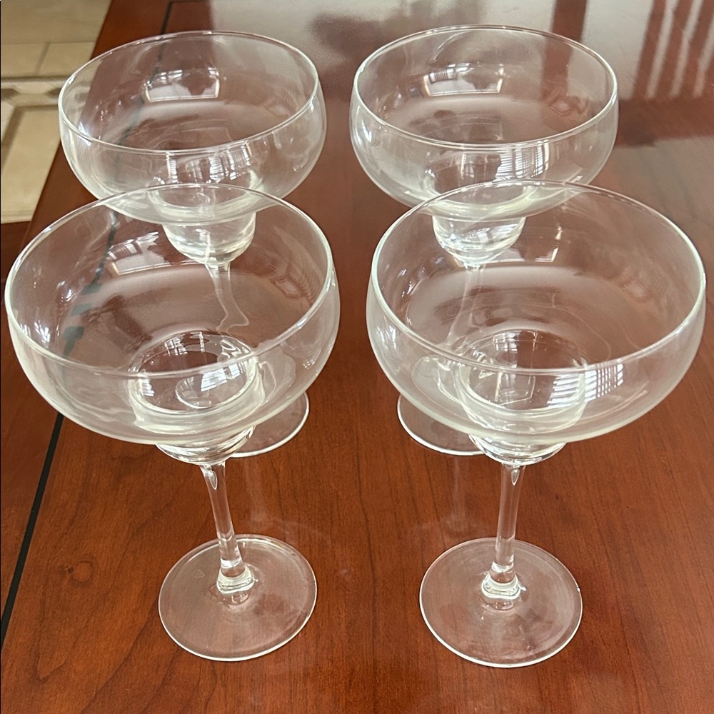 Classic Clear Coupe Glasses - Set of 6
